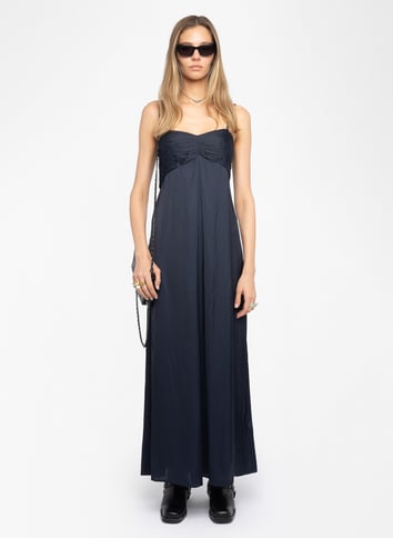 Robe longue ample fluide ZADIG&VOLTAIRE Bleu